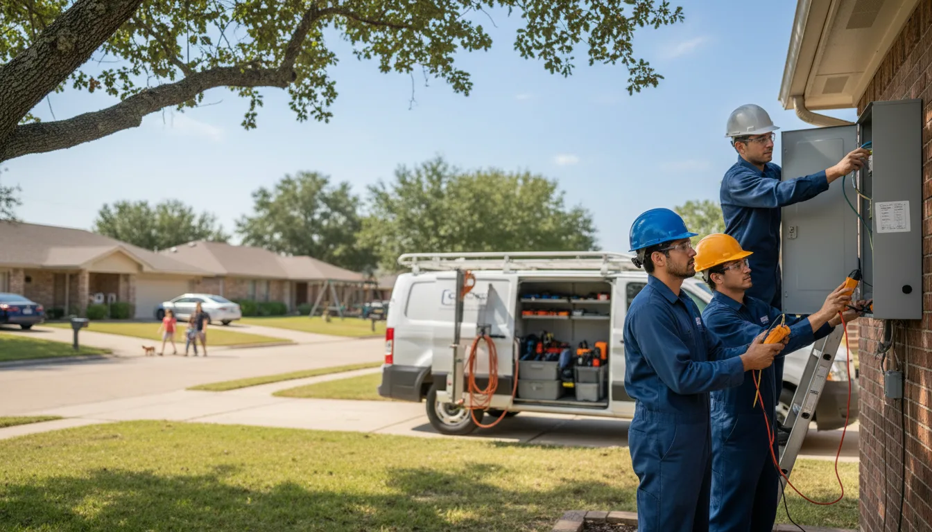 Certified electrician providing emergency electrical services in Queen, PA